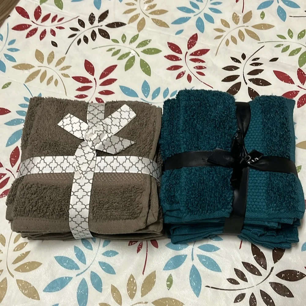 Brand New: Wrapped Plush and Soft, Bath Face Cloths, 5/Pack; 10 Combo Package
